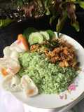 Nasi Gila bumbu Saos (Nasgil Sawi hijau)