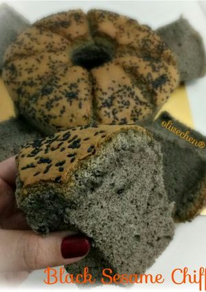 Foto resep Black Sesame Chiffon