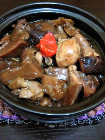 Resep Ayam Masak Jamur Sitake kering Enak