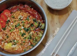 Foto resep Mie Rebus ala Ramyeon Resto Korea