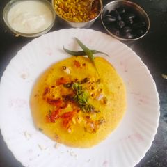 A picture of OATS Uttapam Fluffy Omelette 😋.