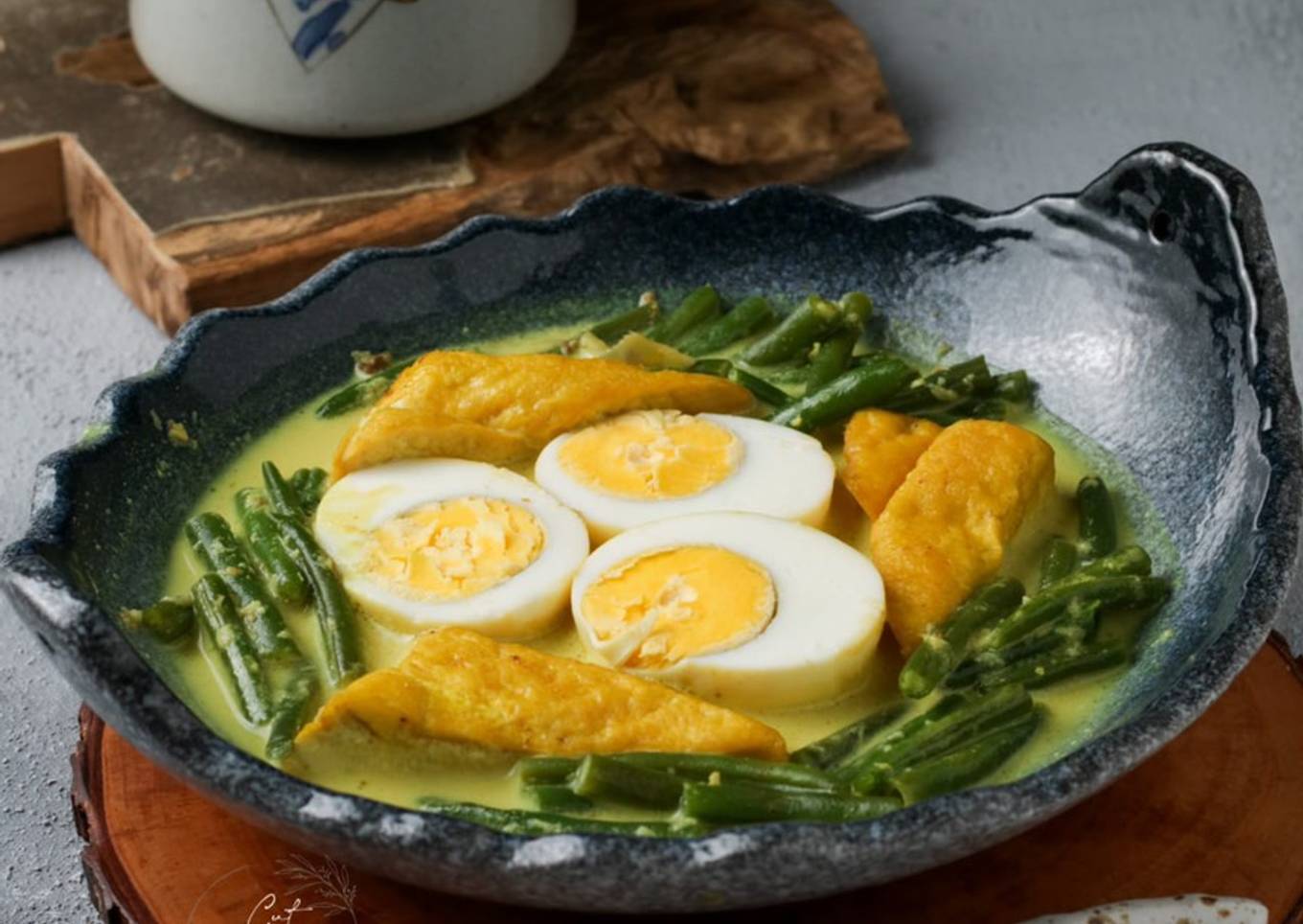 Gulai buncis tahu telur