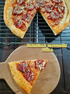 Foto resep Parmesan Papperoni Pizza