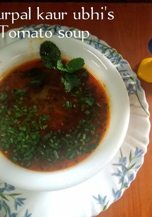A picture of Tomato soup 🍅.