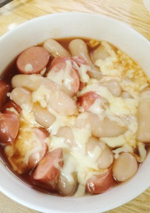 Hình của món Tokbokki từ cơm nguội.