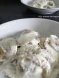 373 Ravioli di grano saraceno con ripieno di fontina e speck su crema di ricotta e Valle Latteria