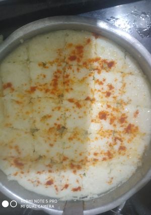 A picture of Farali dhokla.