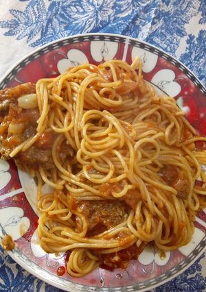 Una foto de Fideos con Tuco 🍝😋😍❤️✨