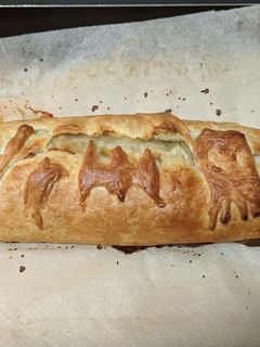 Una foto de Wellington de solomillo de cerdo