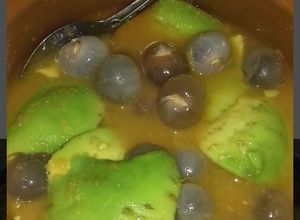 Foto resep Es alpukat kelengkeng +jeruk peras