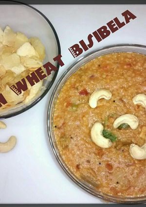 A picture of BrokenWheat BisiBelaBath Recipe.
