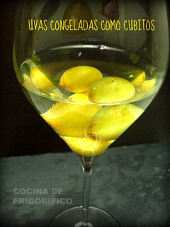 Una foto de Cubitos de uvas