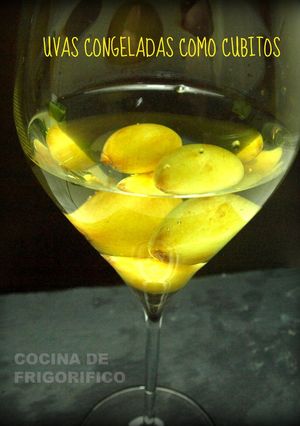 Una foto de Cubitos de uvas