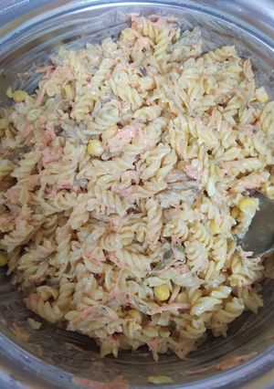 عکسی از دستور سالاد ماکارونی نرم و لطیف😋