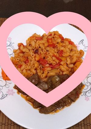 صورة لوصفة مكرونه 🍝😍