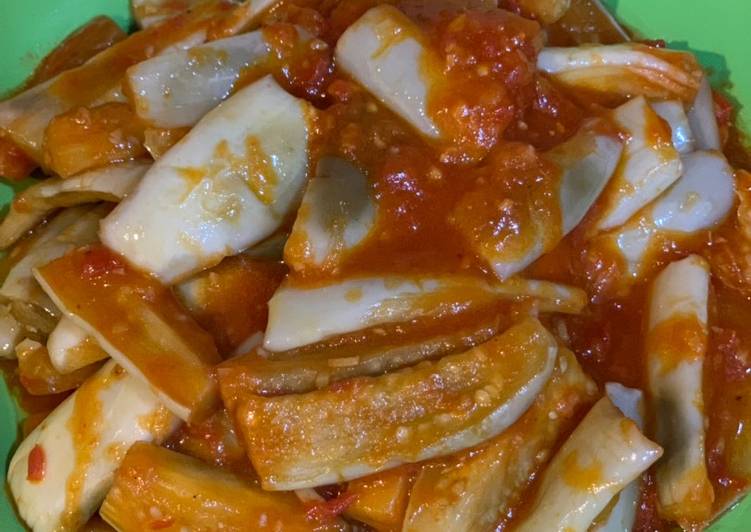 Resep Vegetarian terung putih saus tomat Anti Gagal