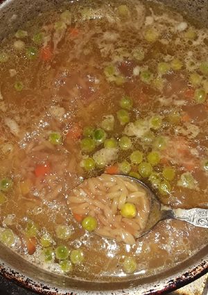 صورة لوصفة شوربة لسان بالخضار