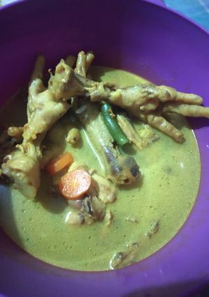 Foto resep Ceker sayur kuning