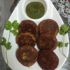A picture of Aloo tikki recipe.