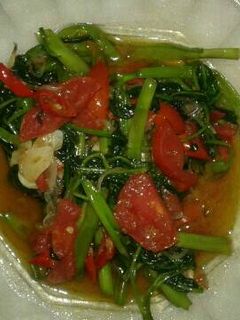 Foto resep Cah kangkung simple