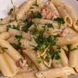 Fideos con Salmón Ahumado