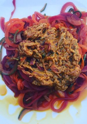 Una foto de Tallarines de vegetales