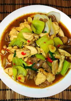 รูปของ ไก่ผัดพริกหยวก