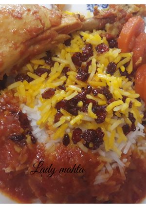 عکسی از دستور زرشک پلو با مرغ 🍗