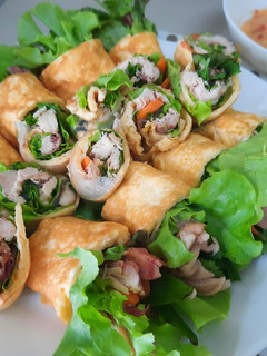 A picture of Egg Salad Rolls.