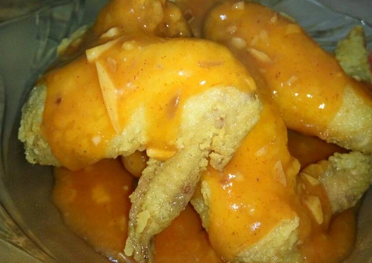 Bahan memasak Sayap pedas manis simple yang praktis