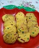 Custard tutti frutti cookies 🍪