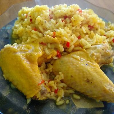 Arroz Amarillo con Alitas de Pollo Receta de Flor Gomez Navarro- Cookpad