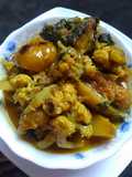 ফুলকপি তরকারি আলু টমেটো দিয়ে