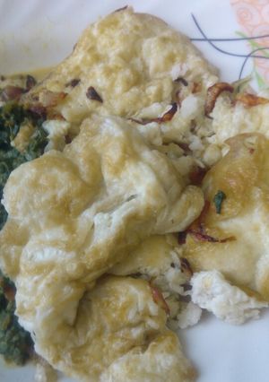 A picture of Fried eggs(kienyeji style)#authormarathon#.