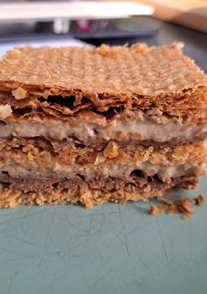 Une photo de Mille feuille praliné
