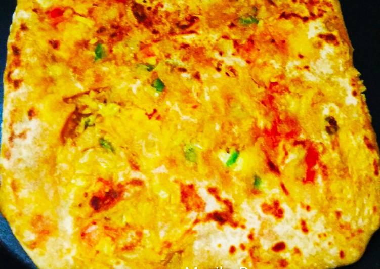 Vegetables Overloaded Paratha Vegetables Overloaded Paratha