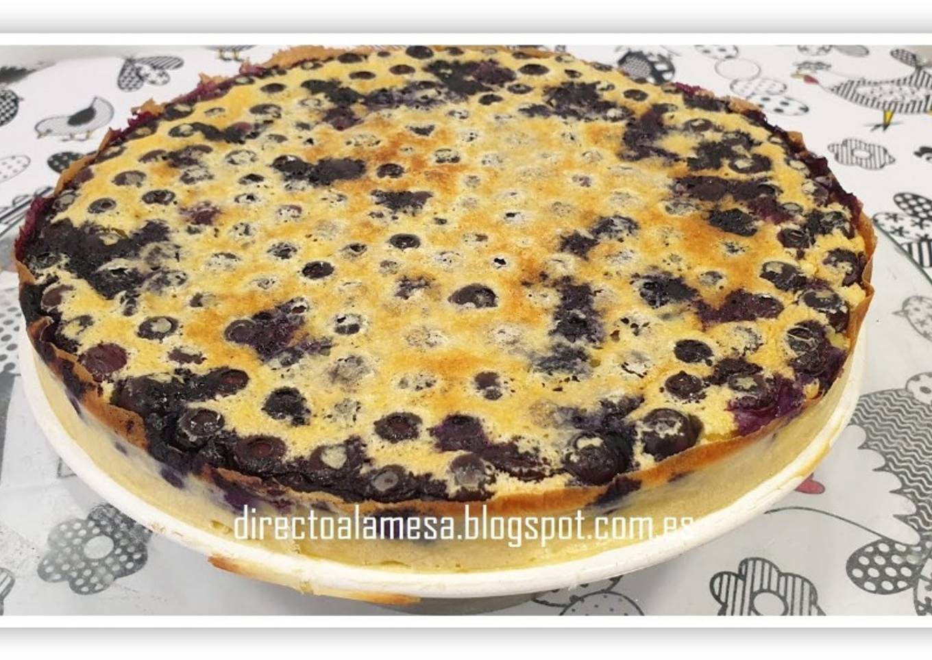 Clafoutis de arándanos