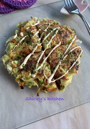 日式蔬菜厚煎（素） 的食譜成品照片