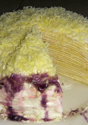 Foto resep Mile Crepes blueberry chesee