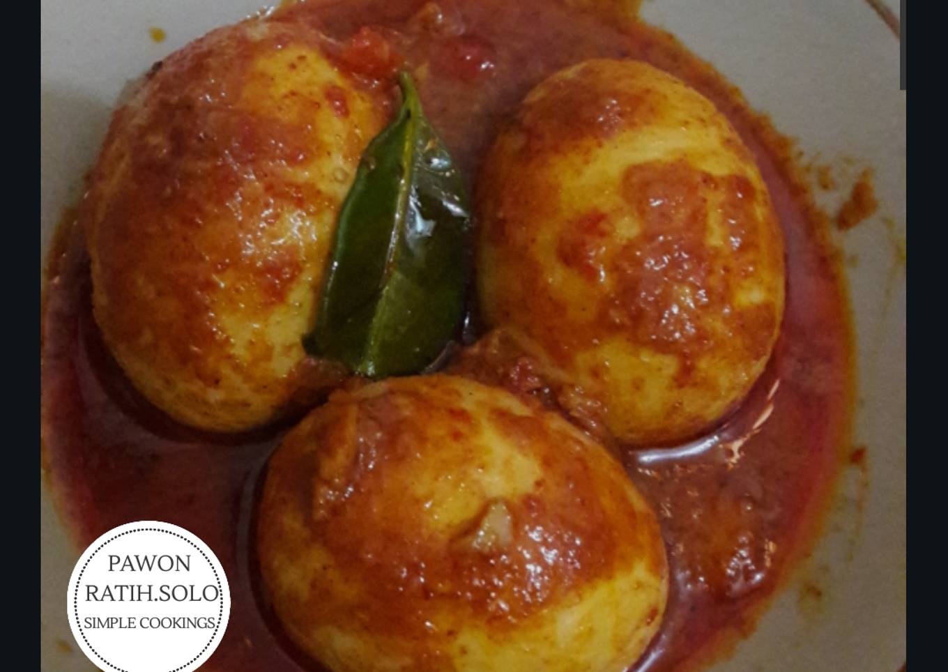 Telur balado enak