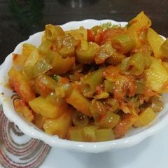 A picture of Beans with potato.
