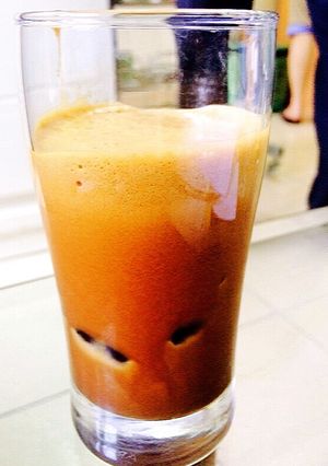 Hình của món Nâu đá + Nâu lắc.