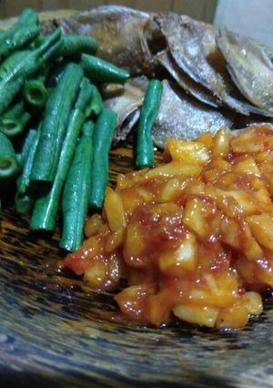Foto resep Sambal Sambel : Sambal Nanas instan