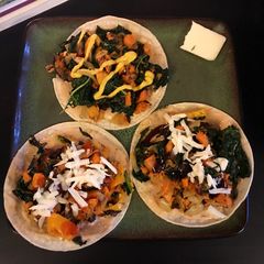 A picture of Bacon, Kale and Sweet Potato Tacos.
