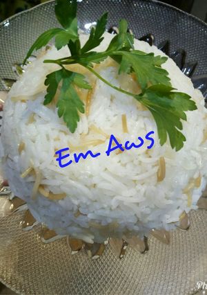 صورة لوصفة الرز بالشعيرية