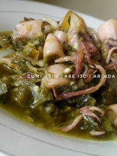 Foto resep Cumi Asin Cabe Ijo