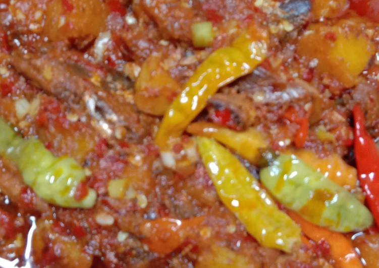 Sarden kentang balado ekstra hot