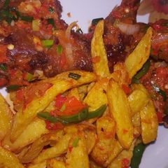 A picture of Peppered chicken 🍗.