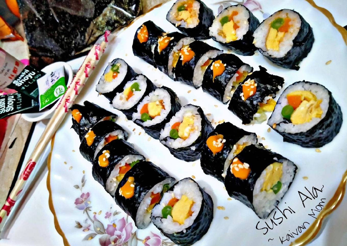 41. Sushi Simple dan Praktis ala Kaivan Mom