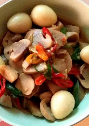 Foto resep Tumis jamur merang with telur puyuh